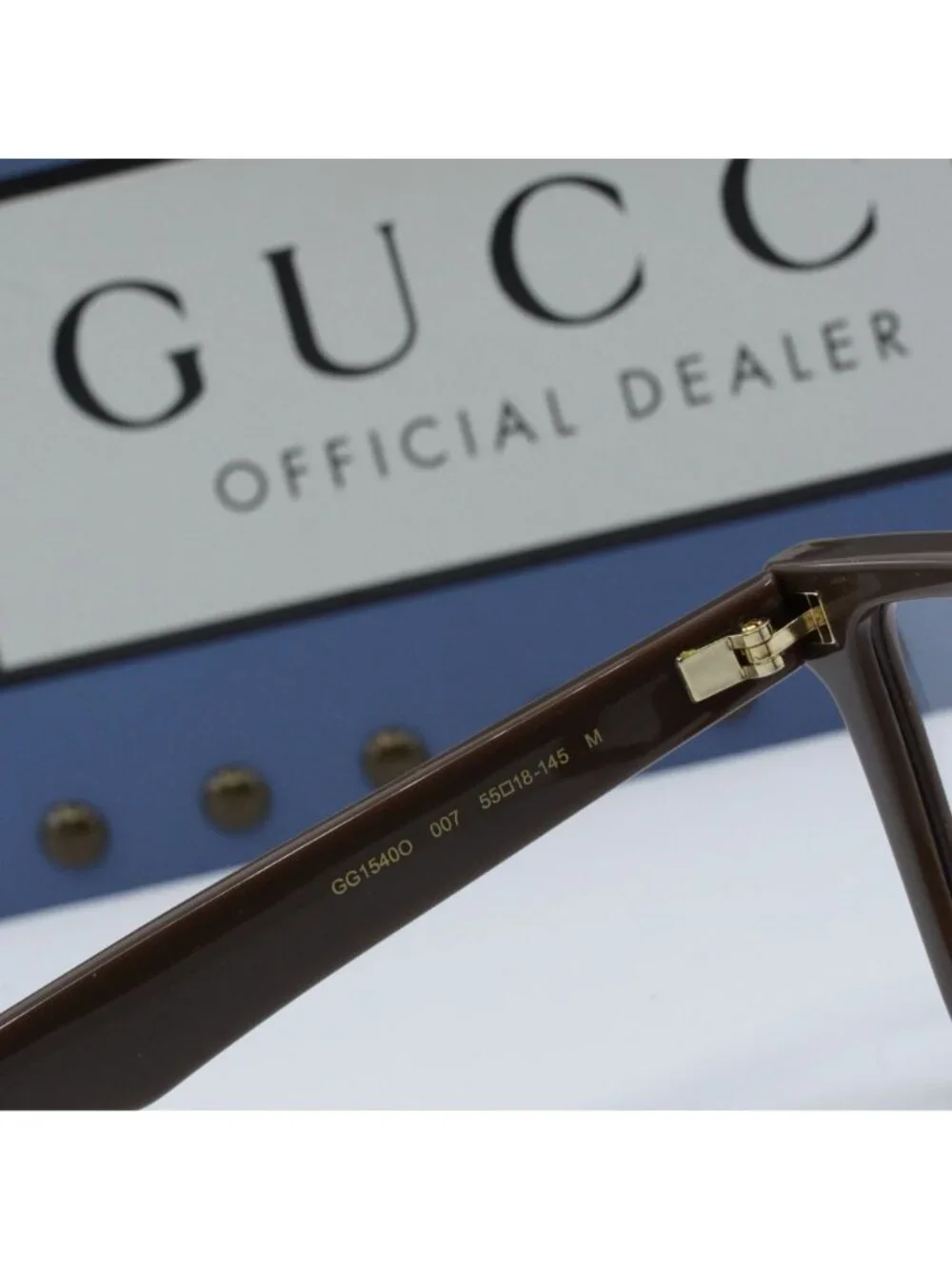 Gucci GG1540O 007 Square Eyeglasses 55mm -  Brown